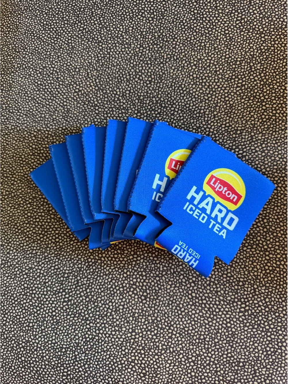 Lipton Hard Iced Tea Blue Can Cooler Sleeve Koozie Set of 8 - #1505 - Picture 2 of 2